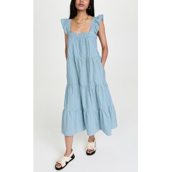 Nation LTD Women's Size S Blue Camille Easy Sundress Striped EUC - Picture 1 of 12